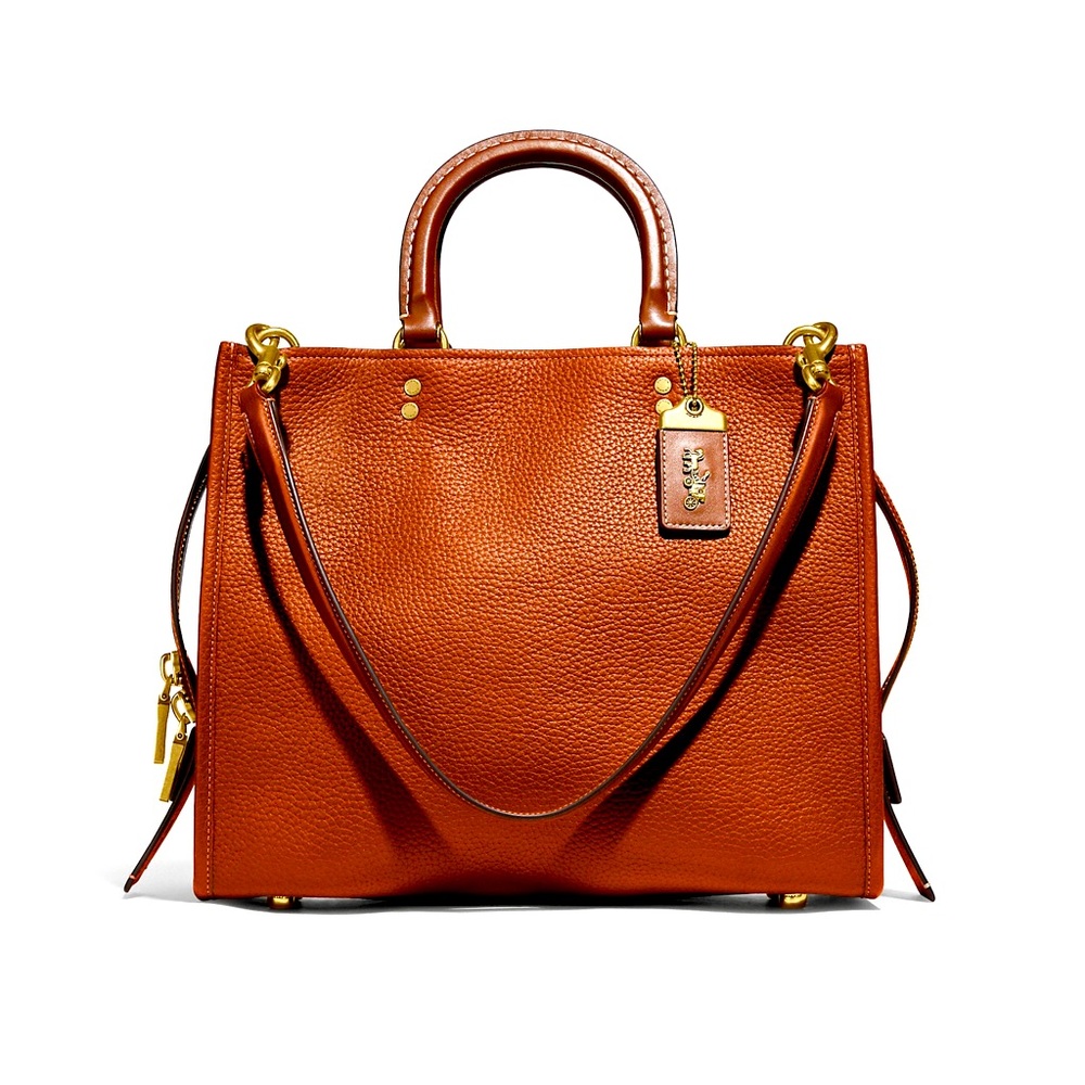 Coach 1941 Rogue 30 handbag, tan glovetanned leather